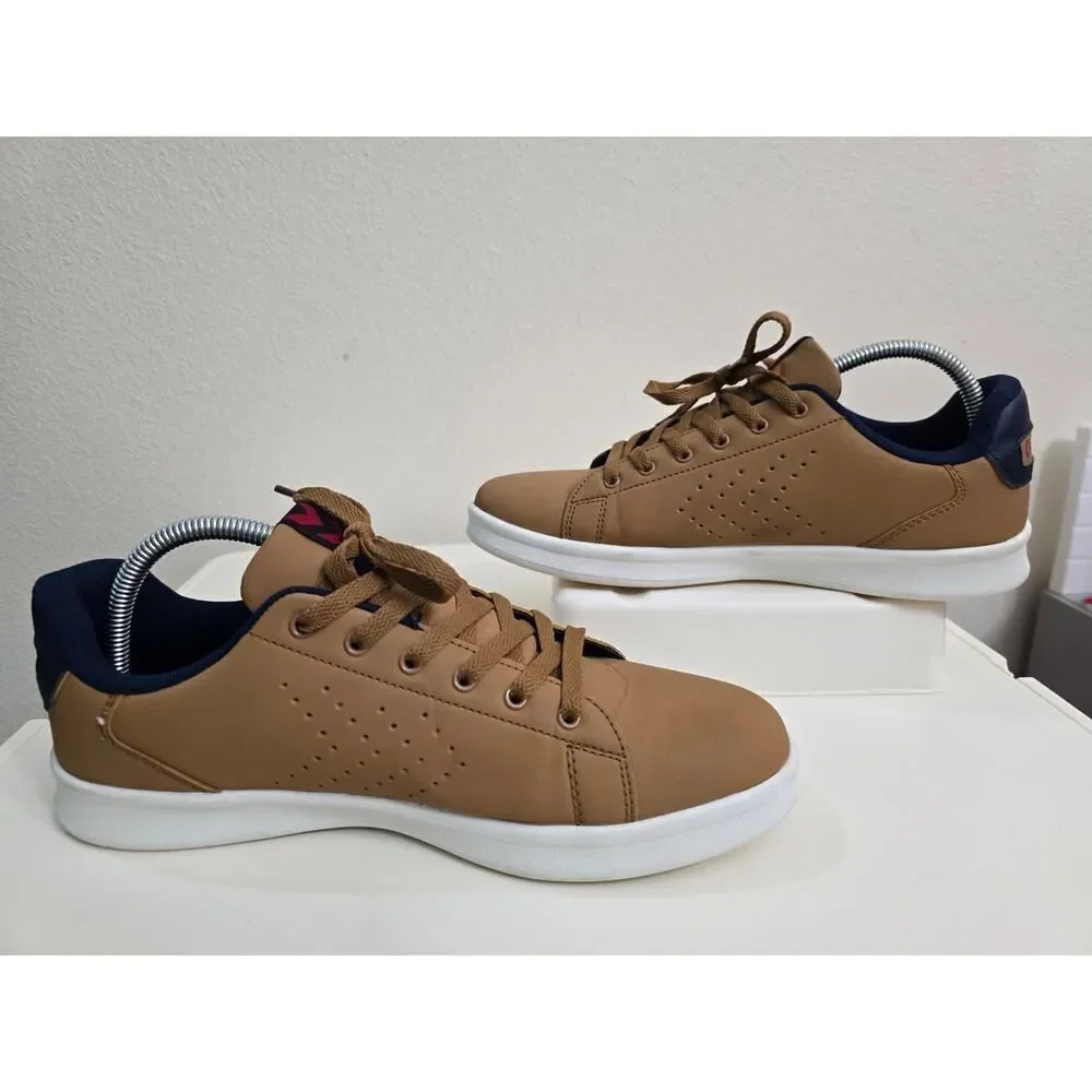 Hummel Casual Sneakers Tan Low Top Lace-Up  Men's Size 9 Modern